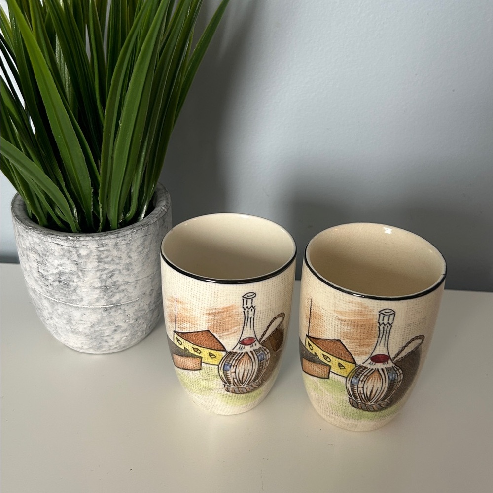 Vintage Royal Sealy Japan Porcelain Cups Set of 2
